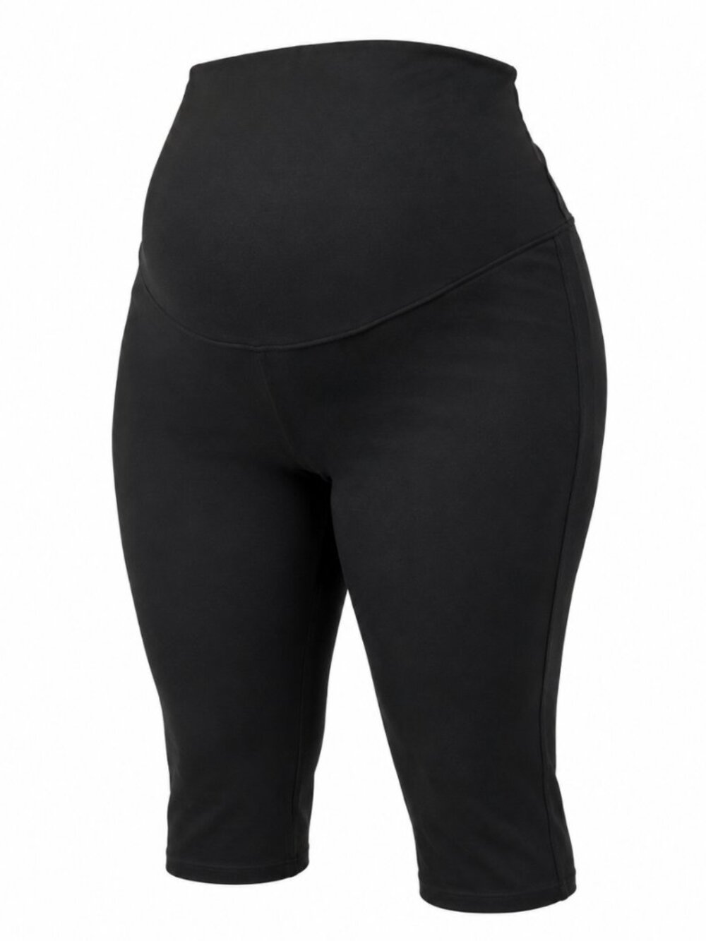 🪩 2/$20 Thyme Maternity Black Cotton Capri Leggings Women’s 3X